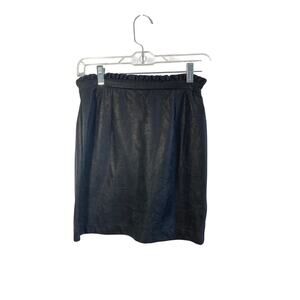 New S Coco & Jaimeson Faux Suede Black Metallic Skirt